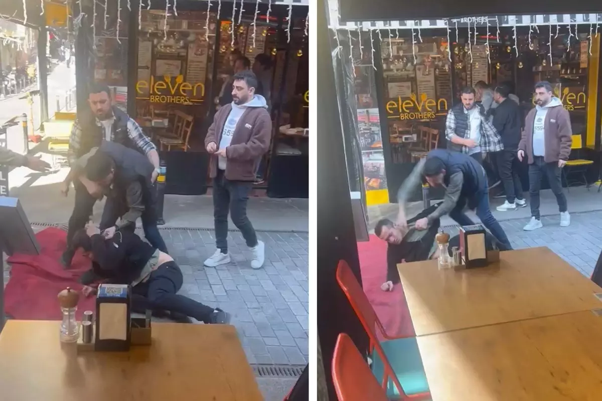 Motokurye ortalığı karıştırdı! Sokak ortasında birbirlerine girdiler