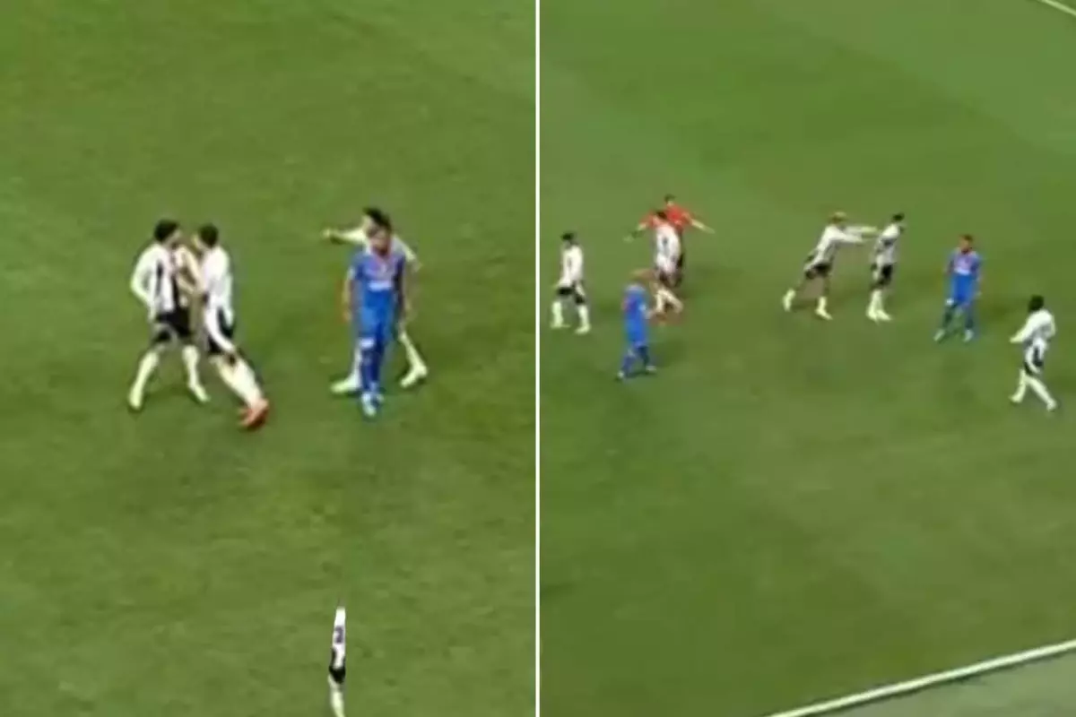 Beşiktaşlı futbolcular maç oynanırken birbirine girdi