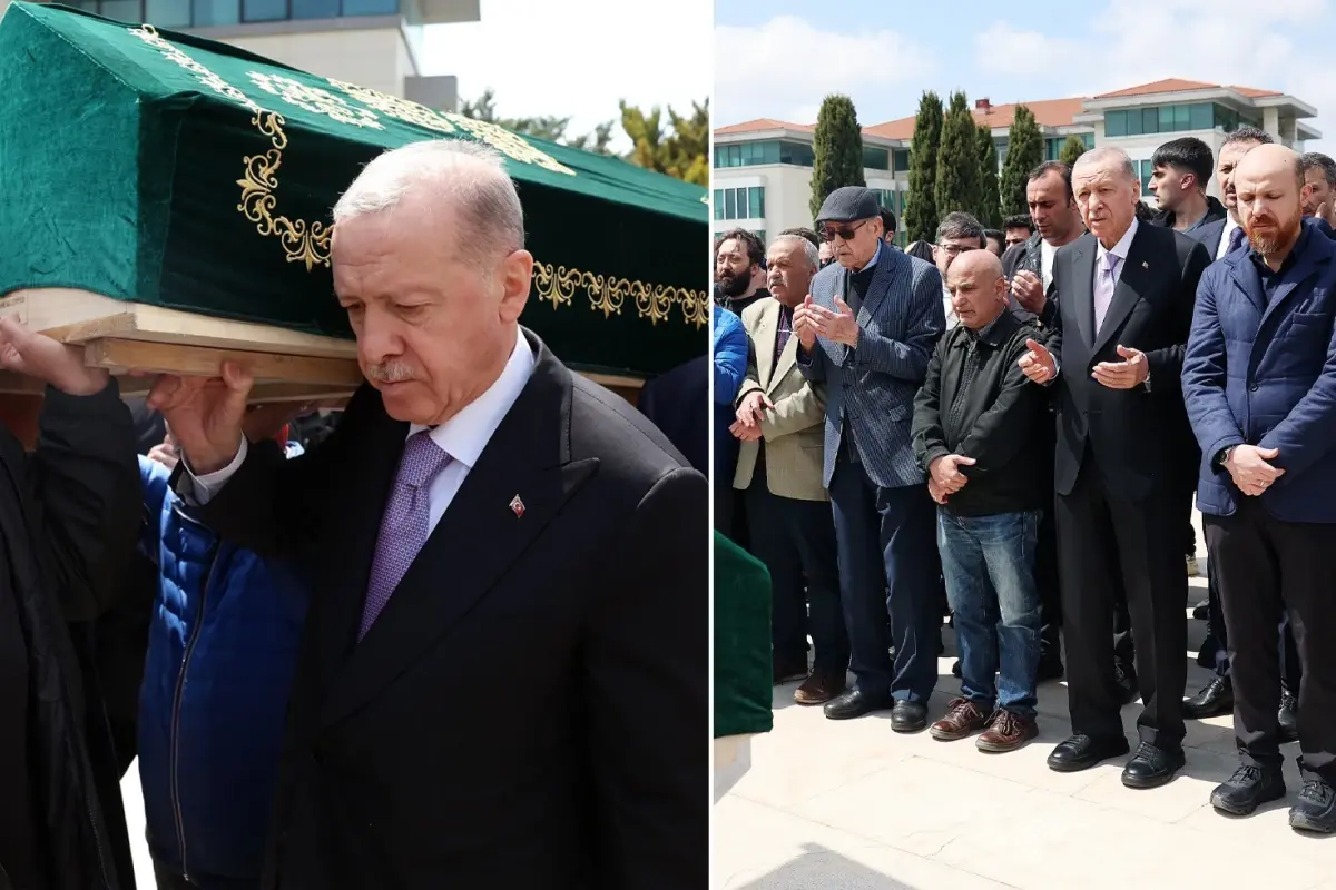 Erdoğan’dan öğretmenine son veda! Tabutuna böyle omuz verdi