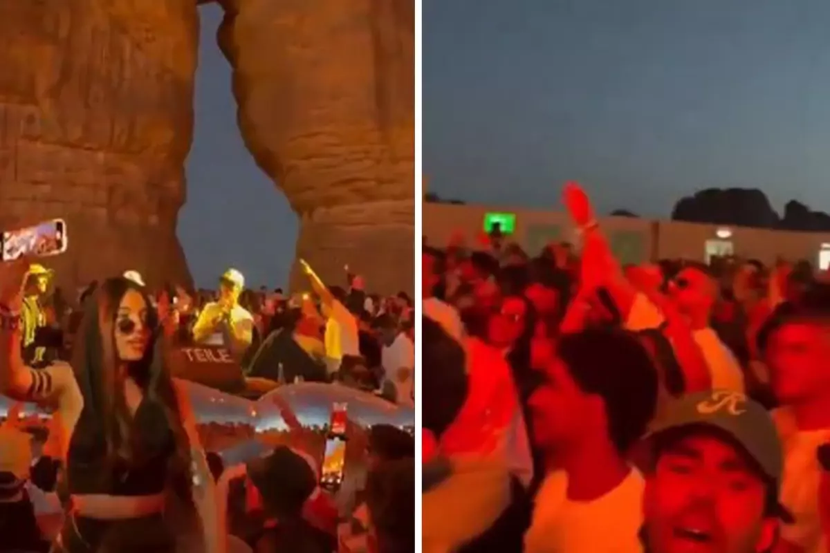 Suudi Arabistan’dan dikkat çeken parti görüntüleri!